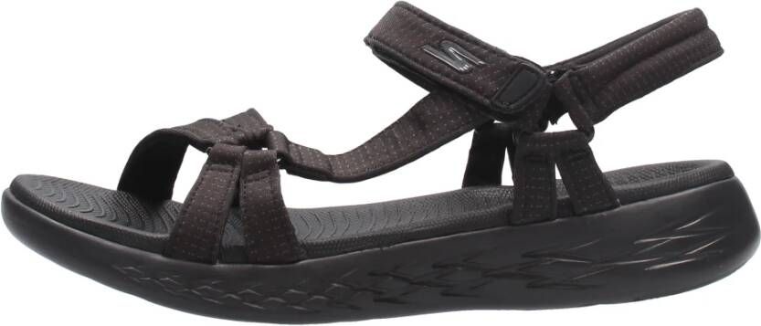 Skechers Lichtgewicht Wandelsandaal Black Dames