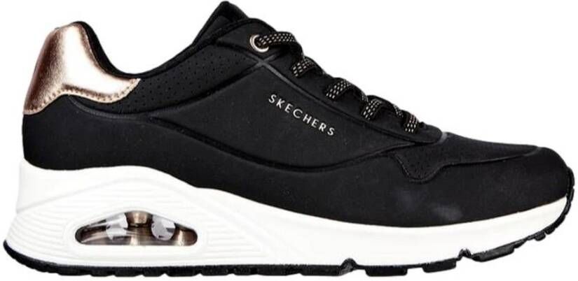Skechers Logo Low-Top Sneakers Zwart Dames