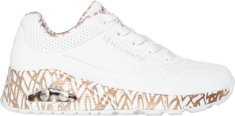Skechers Sneakers UNO LOVING LOVE Vrijetijdsschoen lage schoen veterschoen met luchtkamerzool