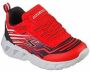 Skechers Magna Lights Jongens Sneakers Rood Zwart - Thumbnail 3