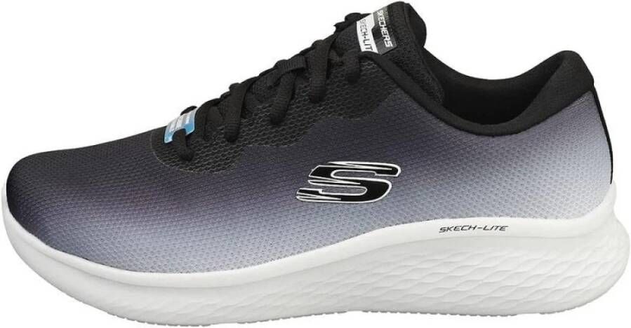 Skechers Mesh Trim Sneaker Zwart Wit Multicolor Heren - Foto 2