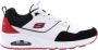 Skechers Street Uno Retro One Herensneakers 183020 Wit Rood - Thumbnail 2