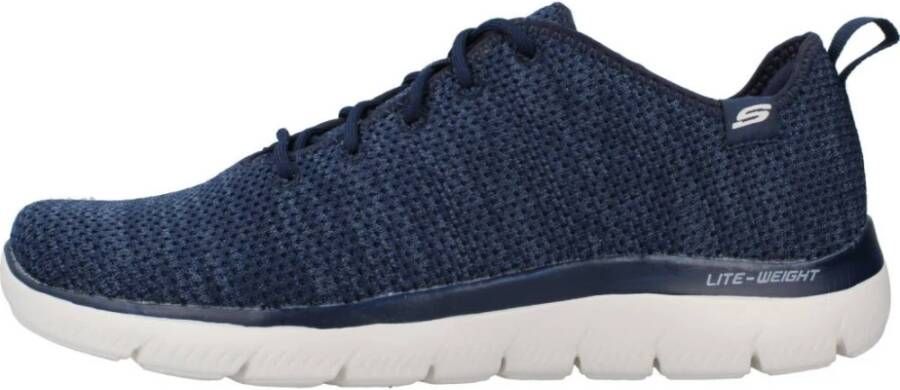 Skechers Moderne Summits Knit Sneakers Blue Heren