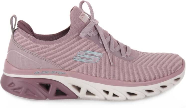 Skechers Modieuze Leren Sneakers Bruin Dames