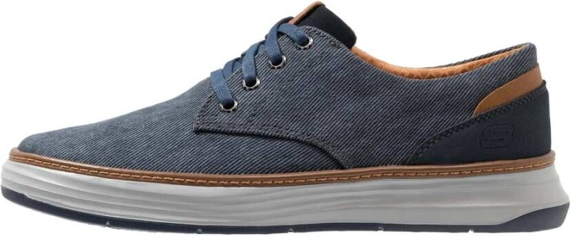 Skechers Moreno Ederson Sneakers Blauw Textiel Heren - Foto 5