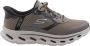 Skechers Go Walk Glide-Step 2.0 Zac Heren Instappers Bruin - Thumbnail 3