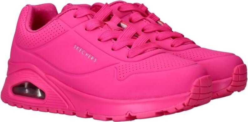 Skechers Uno sneakers roze Meisjes Imitatieleer Effen 30 - Foto 4