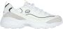 Skechers D'Lites New Heat Dames Sneakers Wit Zwart - Thumbnail 2
