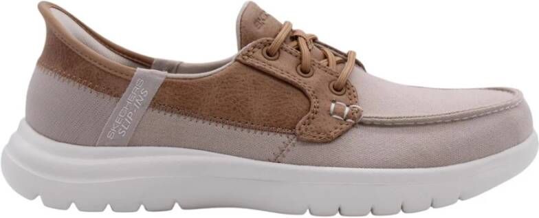 Skechers Slip-Ins: On-The-Go Flex Palmilla Vrouwen Beige Schoenen - Foto 8
