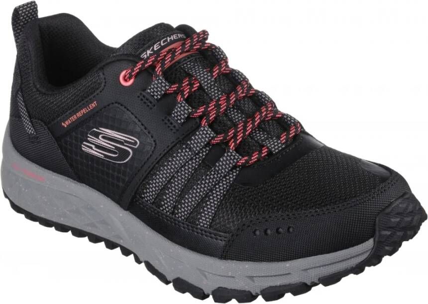 Skechers Dames Leren Textiel Sneakers Black Dames