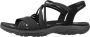 Skechers Reggae Slim Platte Sandalen Black Dames - Thumbnail 2