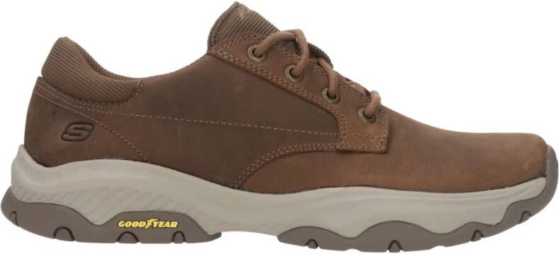 Skechers Relaxed Fit : Craster-Fenzo veterschoen Brown Heren