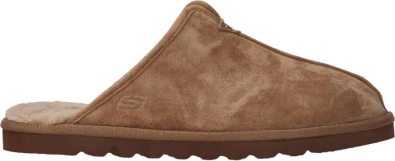 Skechers Pantoffels Cognac ImitatiesuÃ¨de 370432 Heren Imitatiesuède - Foto 5
