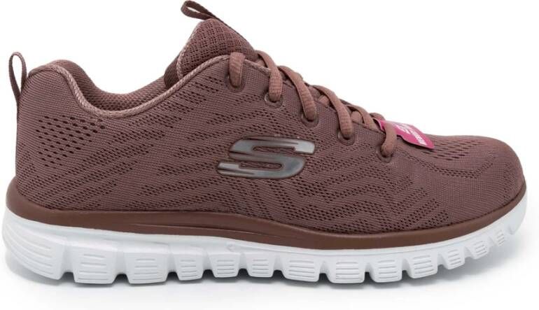 Skechers Textiele Sneakers voor Dames Pink Dames