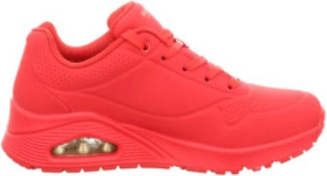Skechers Rode damessneaker comfortabel en stijlvol