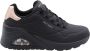 Skechers Uno Wedge Hi Steps 177520-BBK Vrouwen Zwart Sneakers - Thumbnail 17