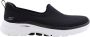 Skechers Go Walk 6 Clear Virtue 124505-BKW Vrouwen Zwart Sneakers Sportschoenen - Thumbnail 2
