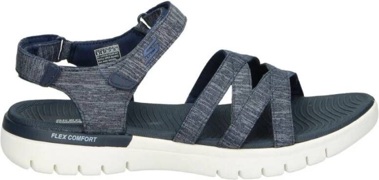 Skechers Platte sandalen Grijs Dames