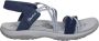 Skechers Blauwe Platte Sandalen voor Dames Reggae Slim Blauw Dames - Thumbnail 1