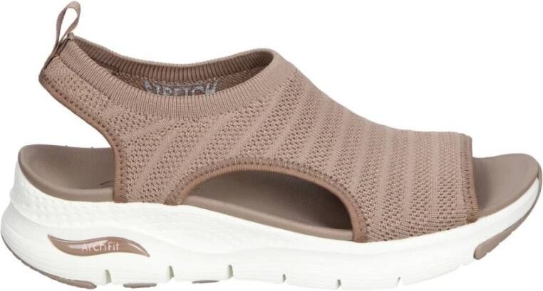 Skechers Arch Fit Darling Days VEGAN Sandaal Sandalen Dames Bruin - Foto 6