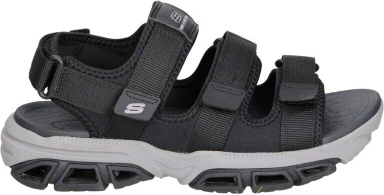 Skechers Flat Sandals Black Heren