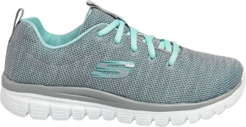 Skechers Sierlijk-gedraaid voor sneakers Gray Dames