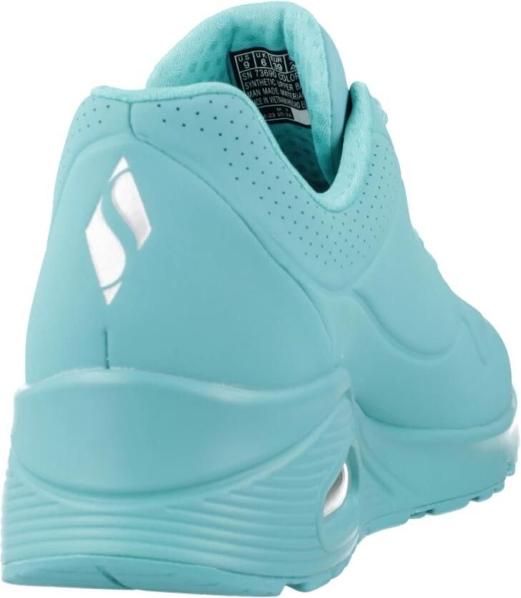 Skechers Sneakers met sleehak Uno Stand on Air met fijne perforatie vrijetijdsschoen lage schoen veterschoen - Foto 5