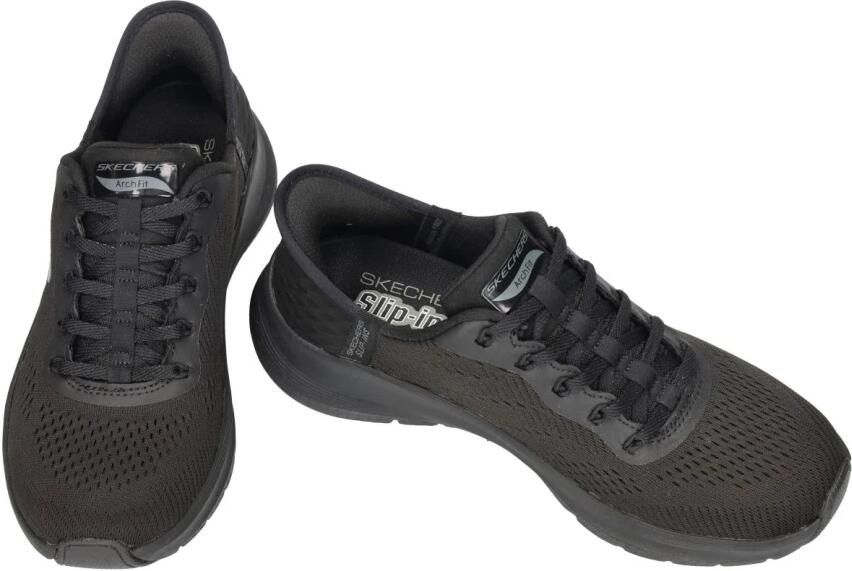 Skechers Instapper Hands-Free Slip-Ins Arch Fit 2.0 Easy Chi BBK Zwart Machine Washable - Foto 2