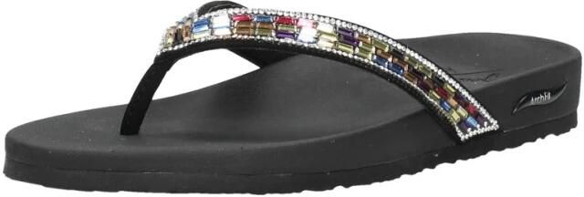 Skechers Arch Fit Meditation -Glam Gal Dames Slippers Zwart Multicolour
