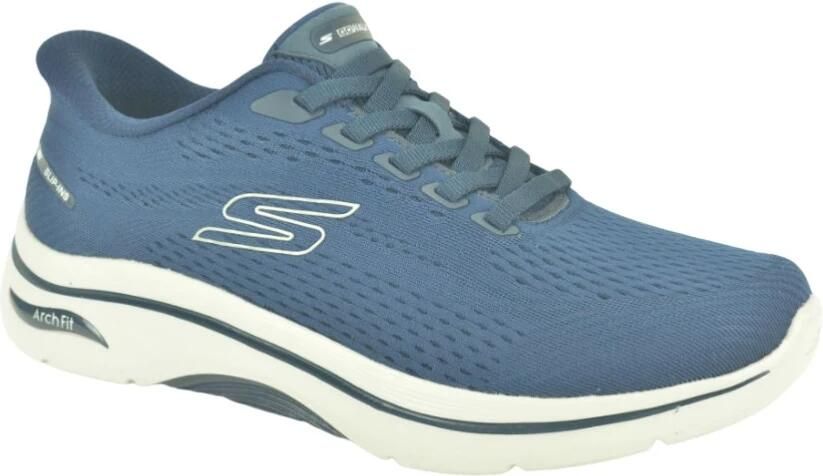 Skechers Blauw Lycra + Elastic slip-in