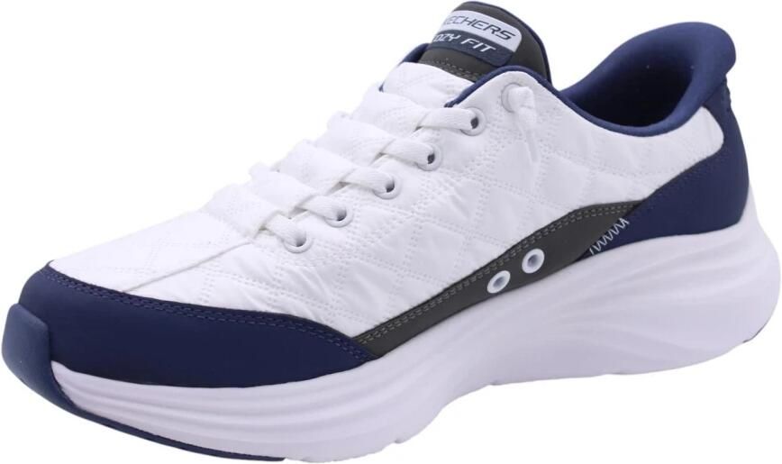 Skechers Cozy Fit heren sneakers wit blauw Extra comfort Memory Foam - Foto 11
