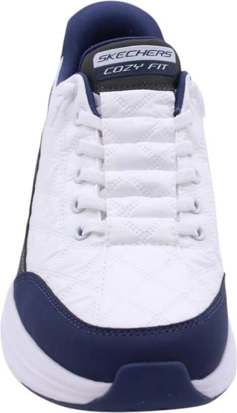Skechers Cozy Fit heren sneakers wit blauw Extra comfort Memory Foam - Foto 15
