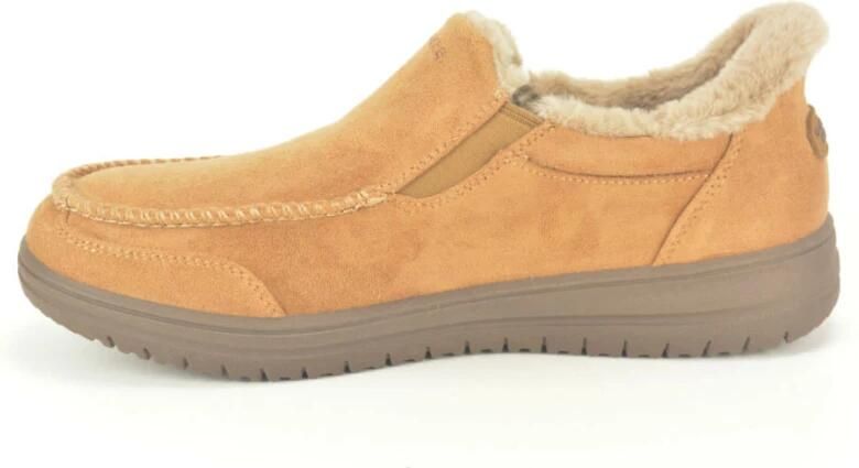 Skechers Camel Gesl.+Wol pantoffel