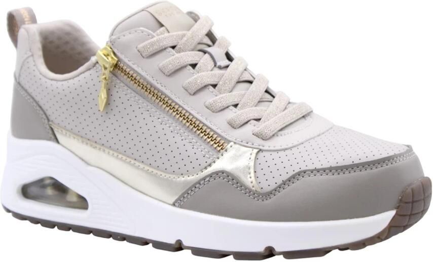 Skechers UNO- METALLIC SLIDERS Dames Sneakers Taupe - Foto 12