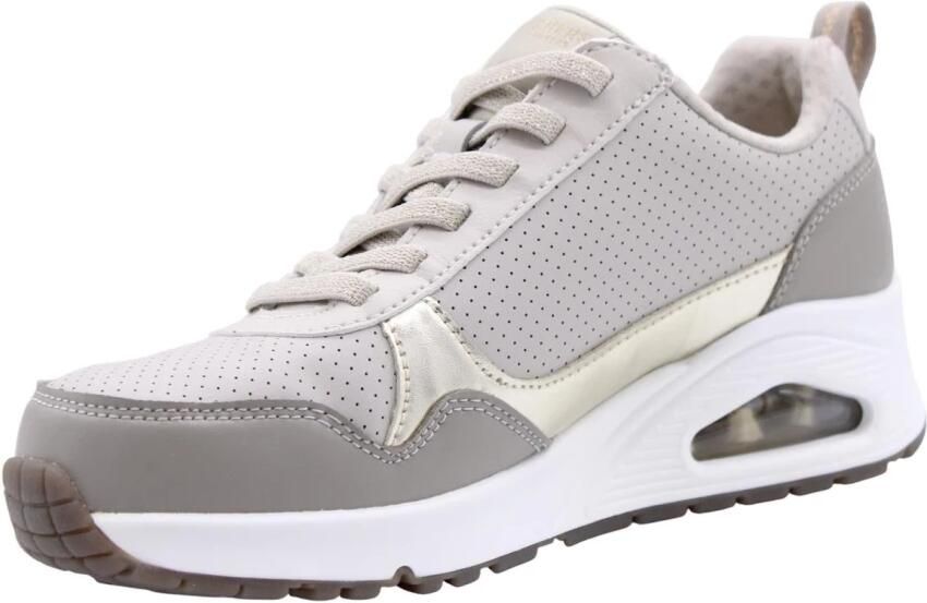 Skechers UNO- METALLIC SLIDERS Dames Sneakers Taupe - Foto 13