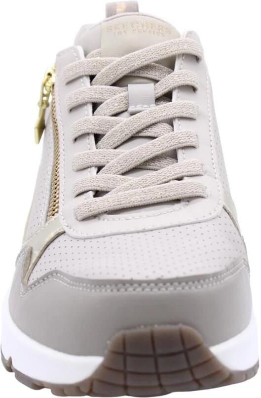 Skechers UNO- METALLIC SLIDERS Dames Sneakers Taupe - Foto 3