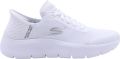SKECHERS Sneakers laag 'Slipper Damen 124836 WHT Textil in weiß' wit - Wit