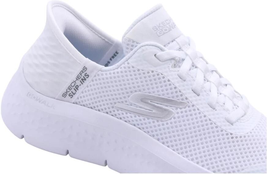 Skechers Instapper Hands-Free Slip-Ins Go Walk Flex 124836 WHT Wit Machine Washable - Foto 9