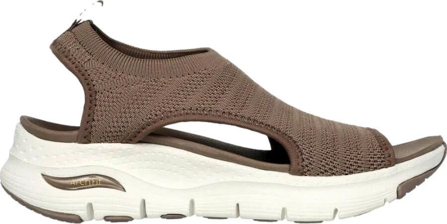 Skechers Arch Fit Darling Days VEGAN Sandaal Sandalen Dames Bruin