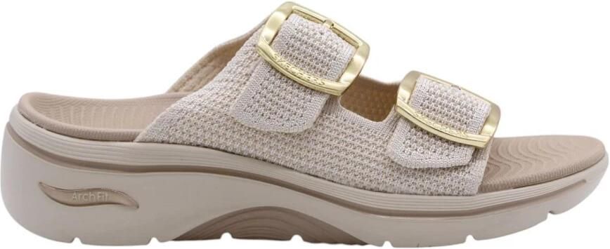 Skechers GO WALK ARCH FIT 2.0 SANDAL-C Dames Slippers Naturel - Foto 3