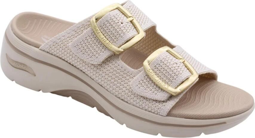 Skechers GO WALK ARCH FIT 2.0 SANDAL-C Dames Slippers Naturel - Foto 4