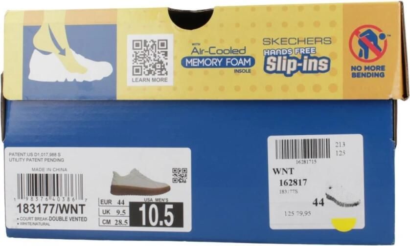 Skechers Slip-ins Court Break Double Vented Heren Sneakers Wit - Foto 3