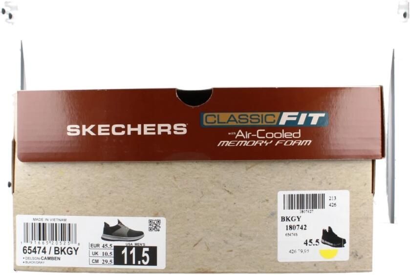Skechers Slip-on sneakers Delson-Camben Slipper vrijetijdsschoen met praktische elastiek - Foto 10