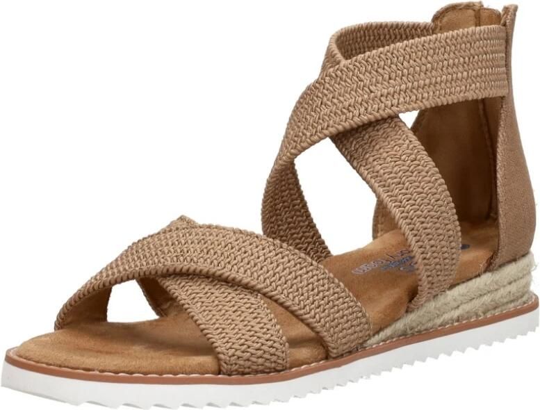 Skechers Sandalen DESERT KISS- zomerschoen sandaal keilhak met hielrits - Foto 4