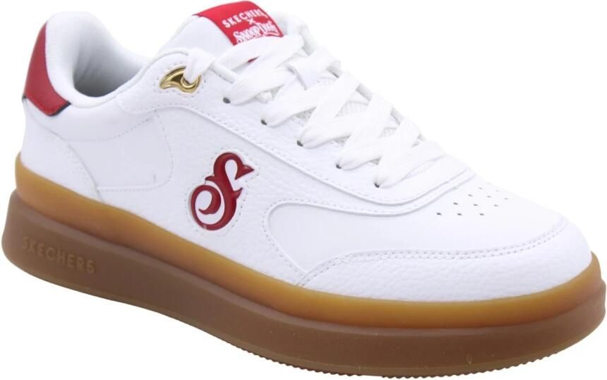 Skechers Duraleather Lace Up Snoop Cupsole Sneaker Mannen Wit Sneakers - Foto 10