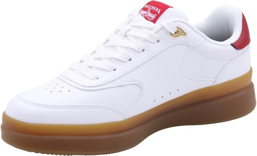 Skechers Duraleather Lace Up Snoop Cupsole Sneaker Mannen Wit Sneakers - Foto 11