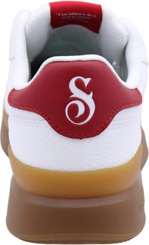 Skechers Duraleather Lace Up Snoop Cupsole Sneaker Mannen Wit Sneakers - Foto 13