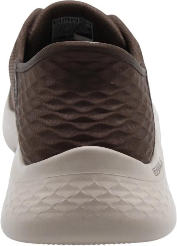 Skechers GO WALK FLEX HANDS UP Heren Instappers Chocolate - Foto 7