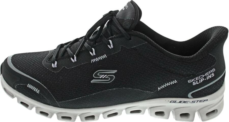 SKECHERS Sneakers laag zwart wit