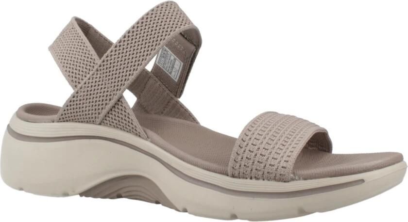 Skechers Go Walk Arch Fit 2.0 Zandal Dames Sandalen Taupe